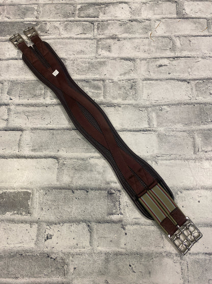 32" Neoprene Schooling Girth Brown w/ One Side Elastic