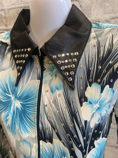 Showmanship Show Shirt Black/Floral 8