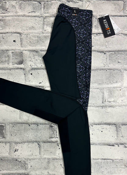 Kerrtis KP Pull On Riding Breeches Black/Pony Print Children's L NEW