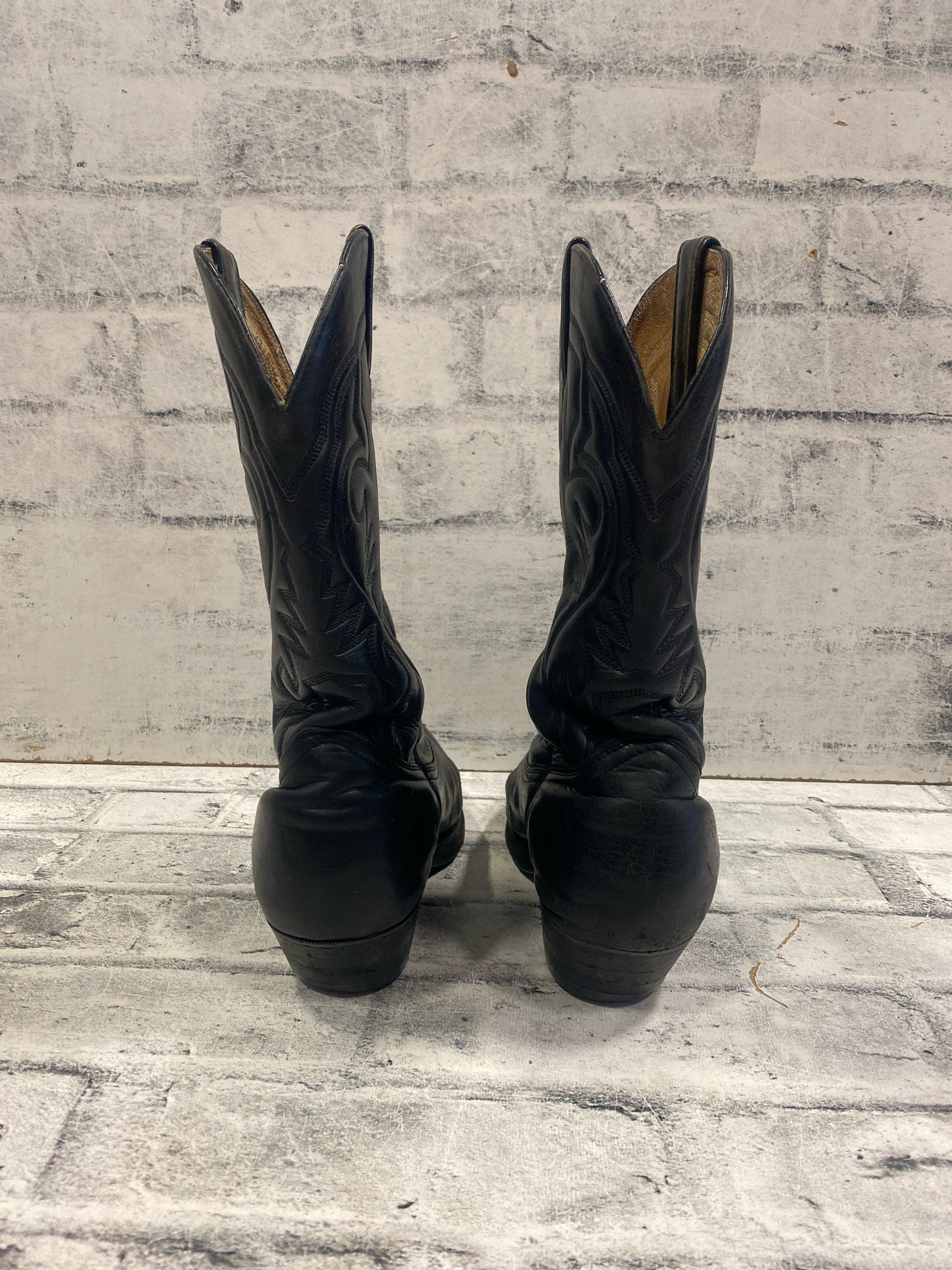 Boulet Cowboy Boots Black 8.5