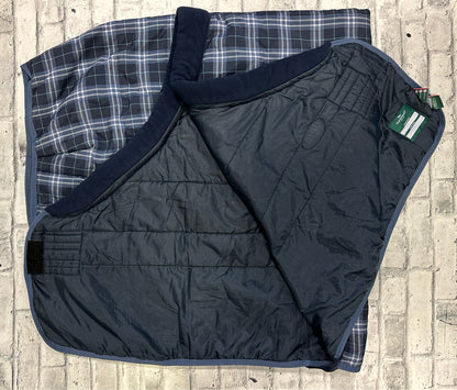 81" Rhino Original Stable Blanket Navy Plaid 250g