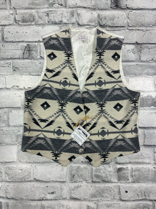 Rocky Mountain Originals Wool Vest Grey/Cream M/L