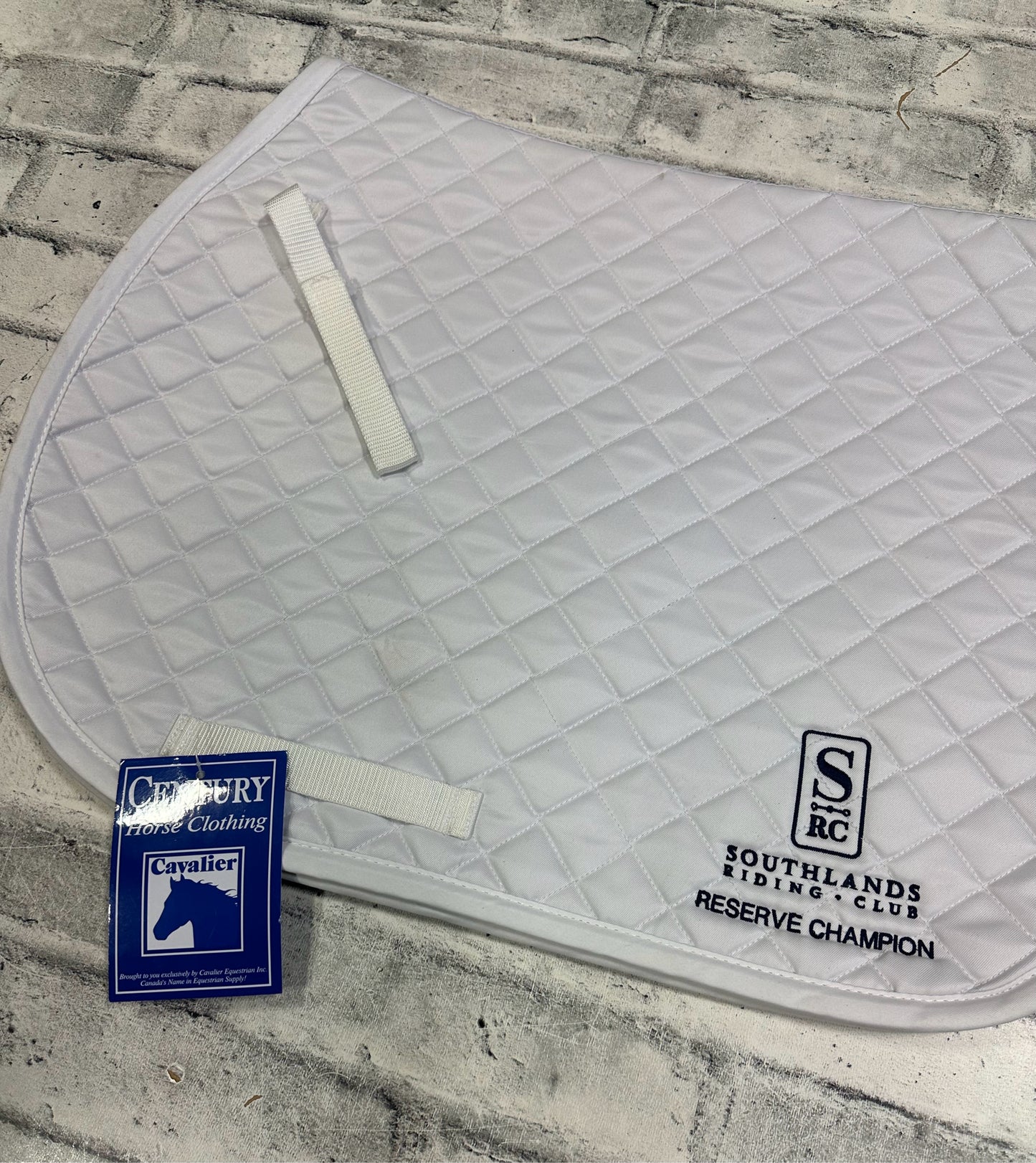 Century AP Pad White Embroidered F NEW