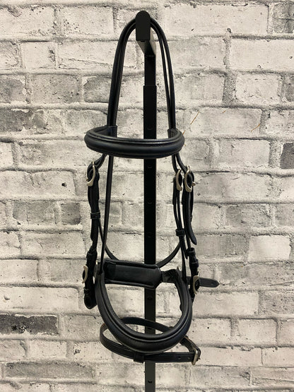 Keiffer Dressage Bridle w/ Crank Noseband Black F