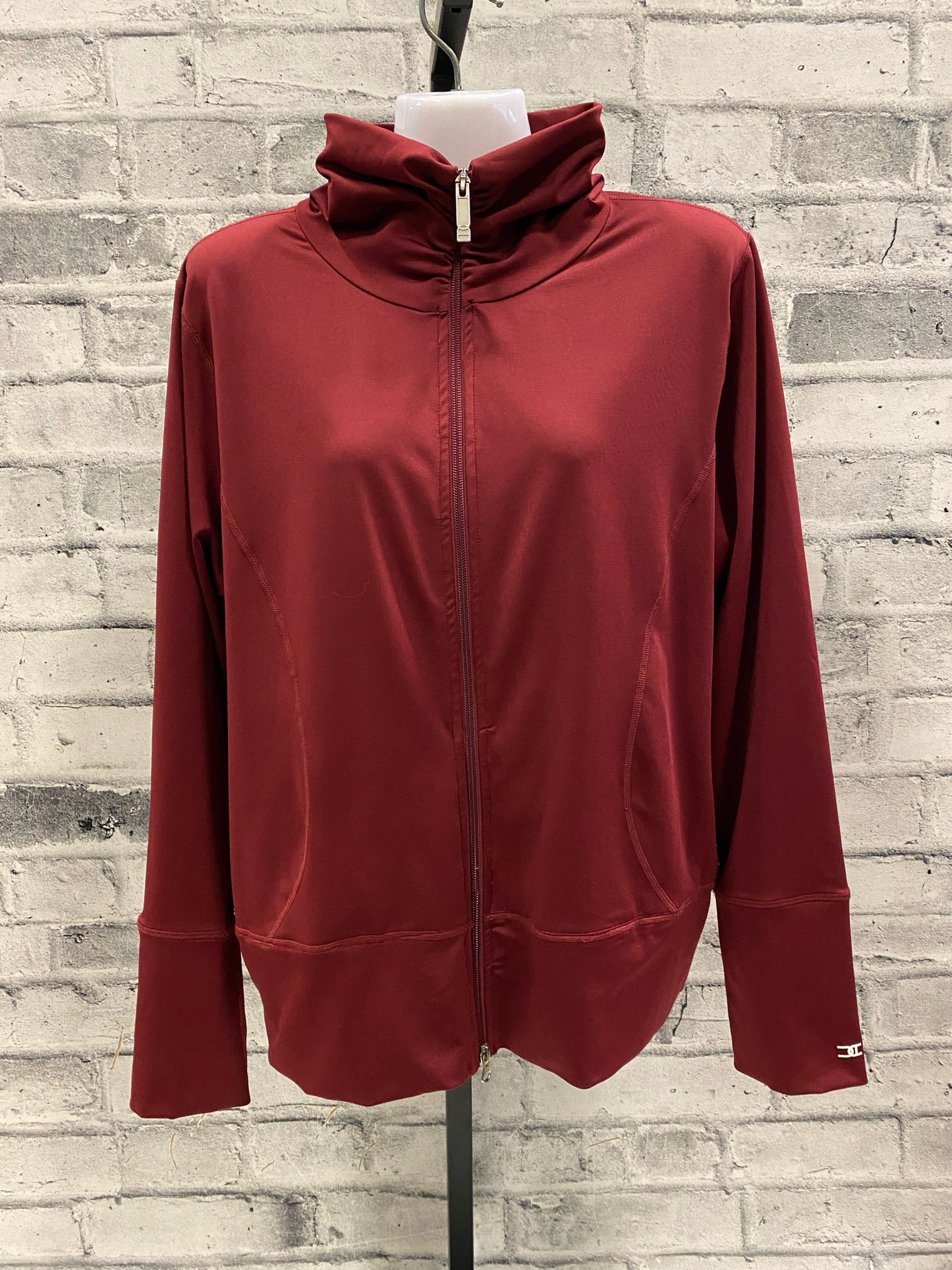 Asmar Zip Up Sweater Cranberry XL
