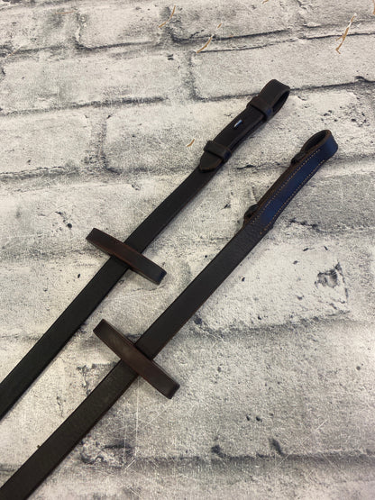Kris Rubber Reins Brown
