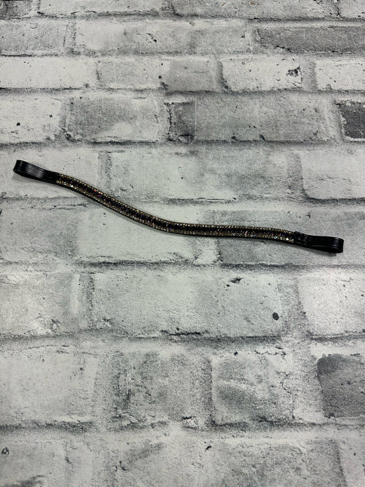 15" Equiture Purple Velvet/Gold Browband