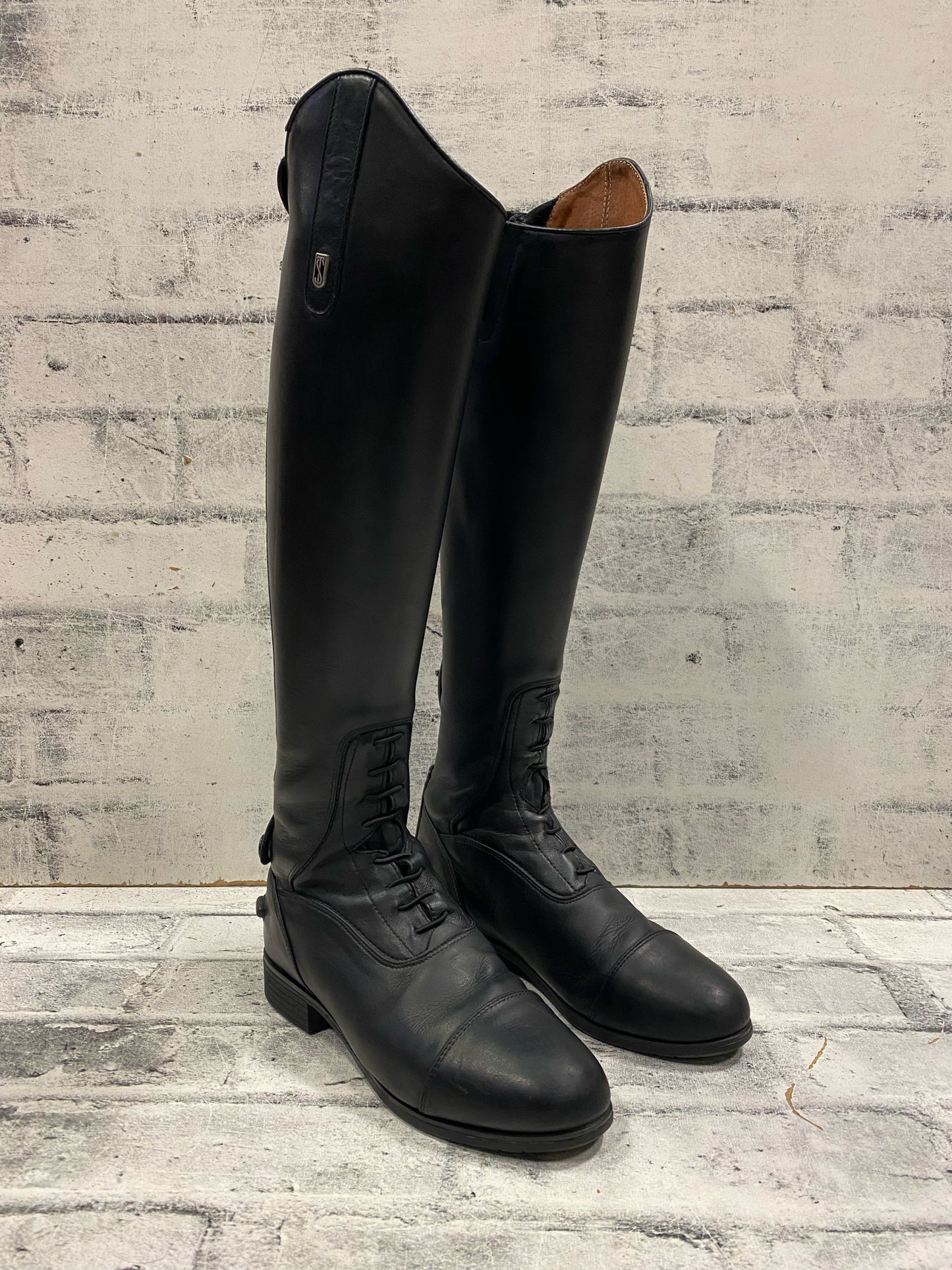 Treadstep Donatello III Field Boots Black 7.5 -  H 17"  C 11"