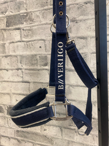 B//Vertigo Padded Nylon Halter Navy WB