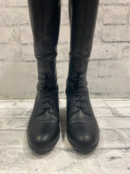 Ariat Field Boots Black 8.5 H 19" C 14"