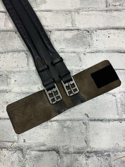 26" Leather Dressage Girth Black