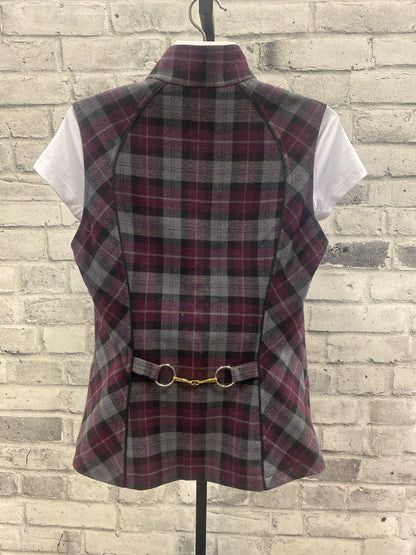 Arista Vest Purple Plaid M