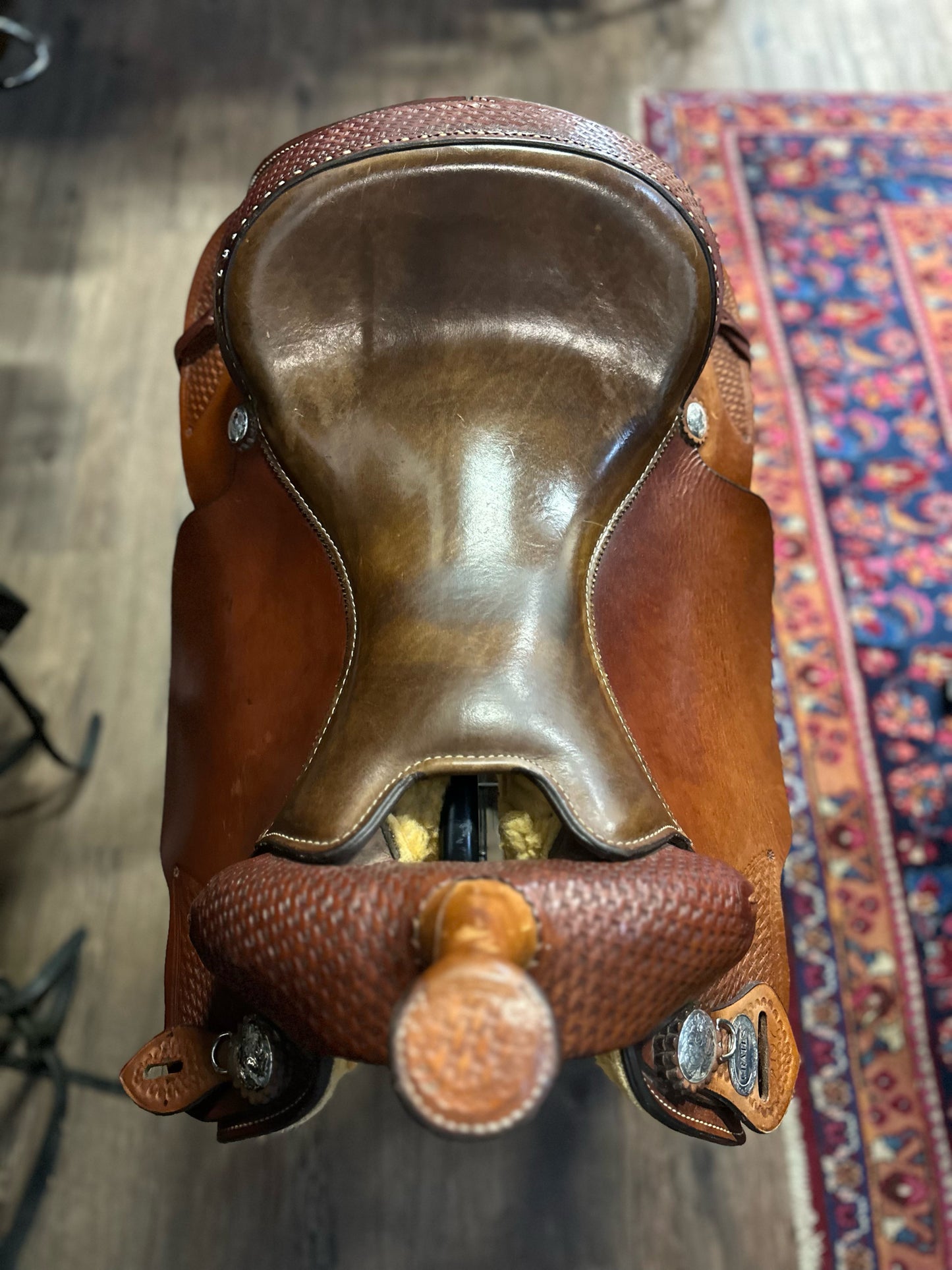 17" Crates #2197 Reining Saddle w/ Equifit Tree (Full QH - 6" Gullet)