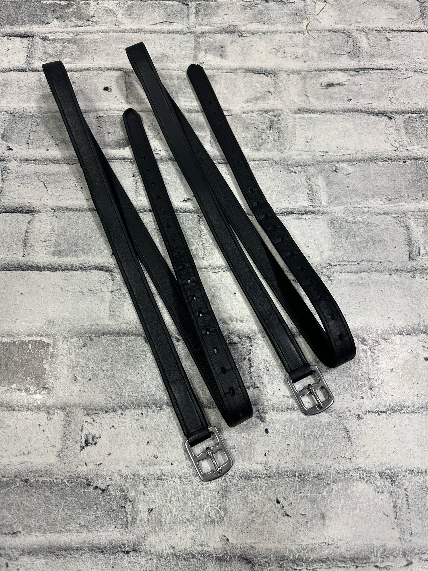 60" Nylon Core Stirrup Leathers Black