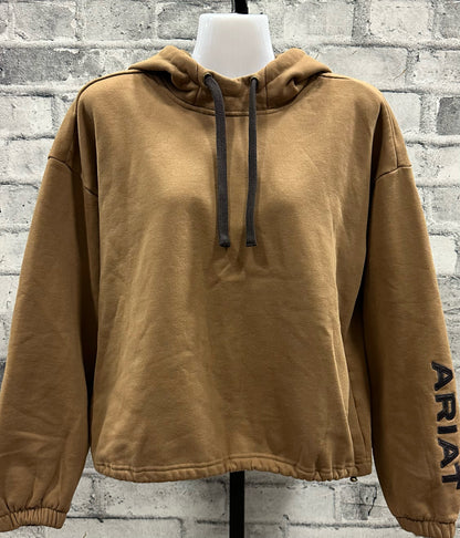 Ariat Cropped Hoodie Brown/Black M