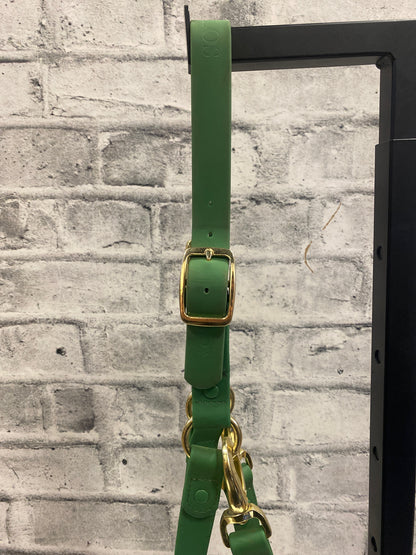 Icavalos Rubber Halter+ Chain Lead Green Cob