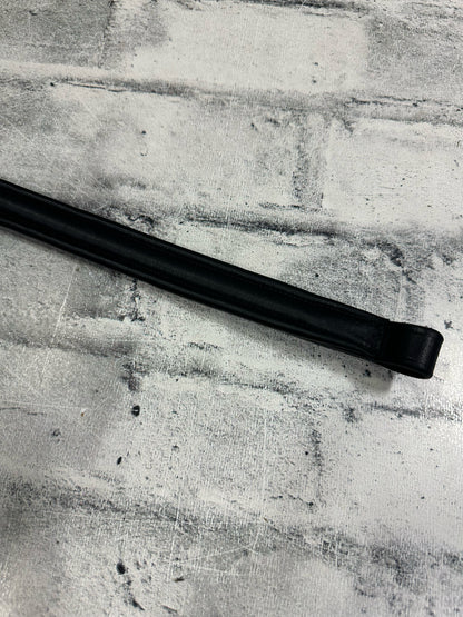 15" Straight Browband Black