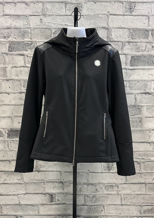 Asmar Short Riding Jacket Black/Pleather L