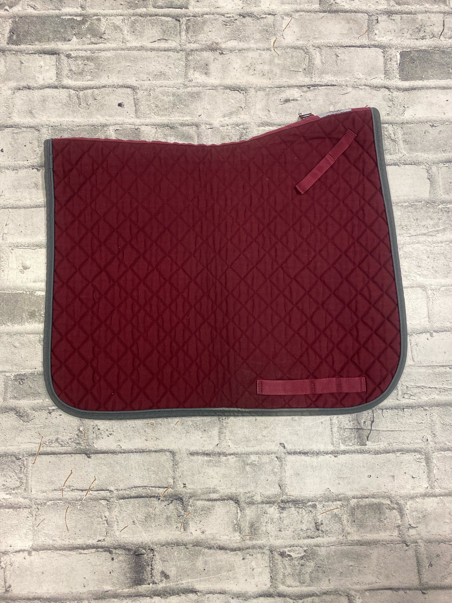 Ogilvy Dressage Pad Burgundy & Grey F