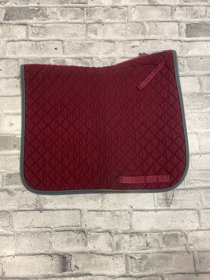 Ogilvy Dressage Pad Burgundy & Grey F