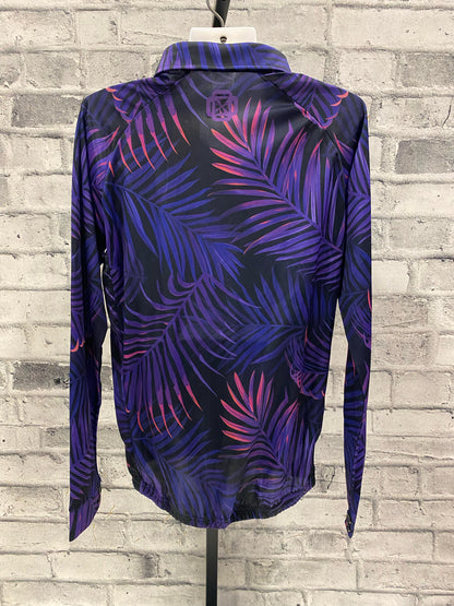 M Sport 6 Air Conditioned Sports Wear Shirt M Purple Palms