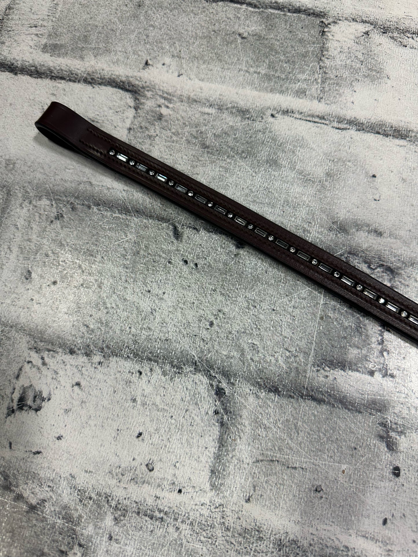 15" Browband Brown w/ Bling
