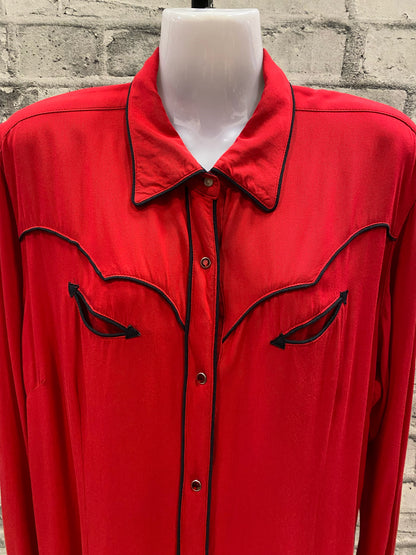 Wrangler Cotton Snap Show Shirt Red XL