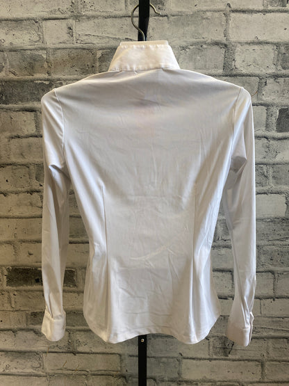 Cavalleria Toscana LS Show Shirt White/Green XS
