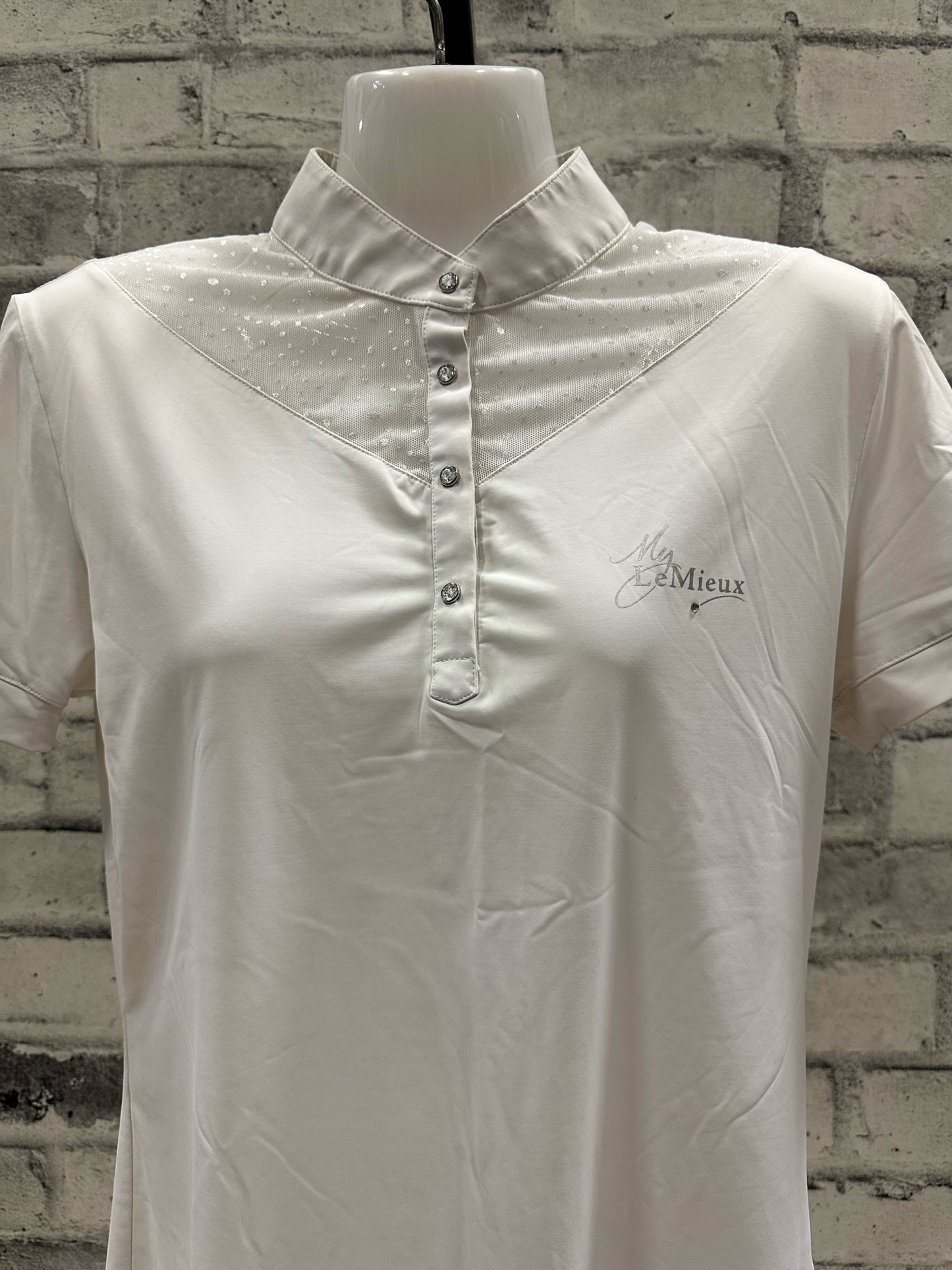 Le Mieux SS Show Shirt w/Mesh Detail L (EU 44)