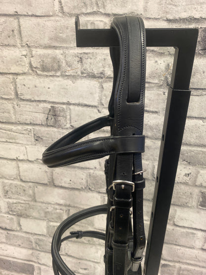 Jeffries Anatomic Dressage Bridle Black F