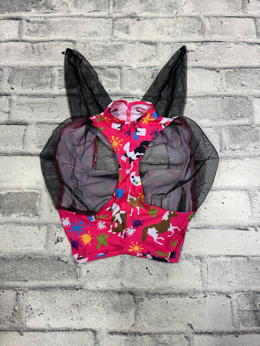 Supra Lycra Fly Mask Pink H NEW
