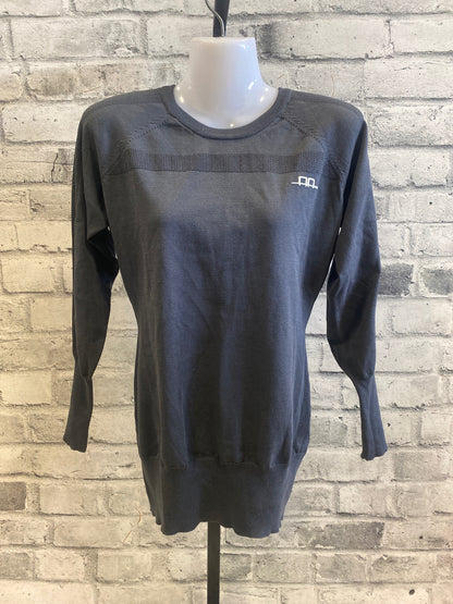 AA Aria Perforated Sweater Charcoal M NEW