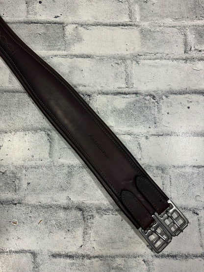 52" Americana Leather Girth Brown w/ One Side Elastic