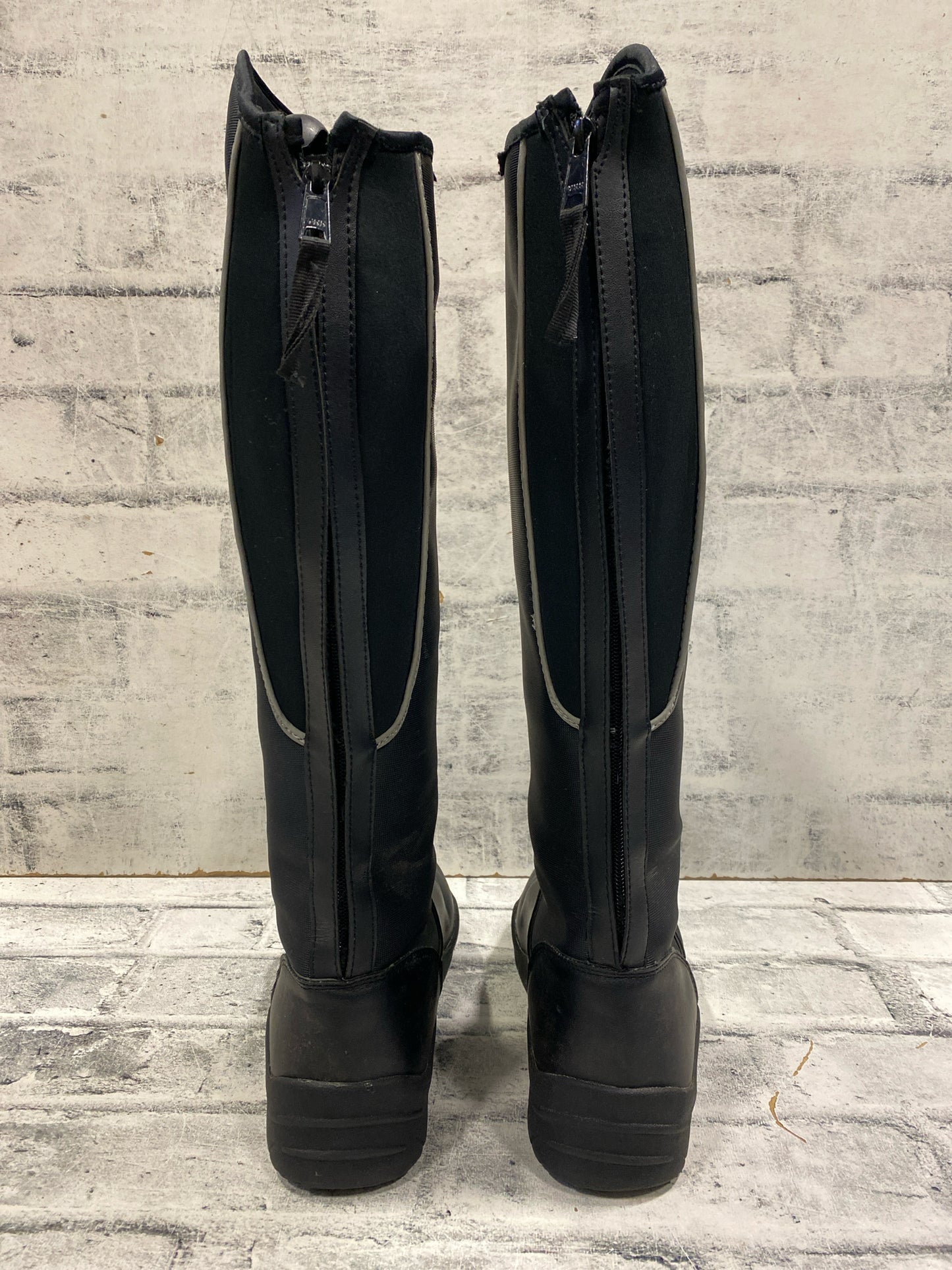 Winter Tall Boots Black 9.5 H 16" C 15"
