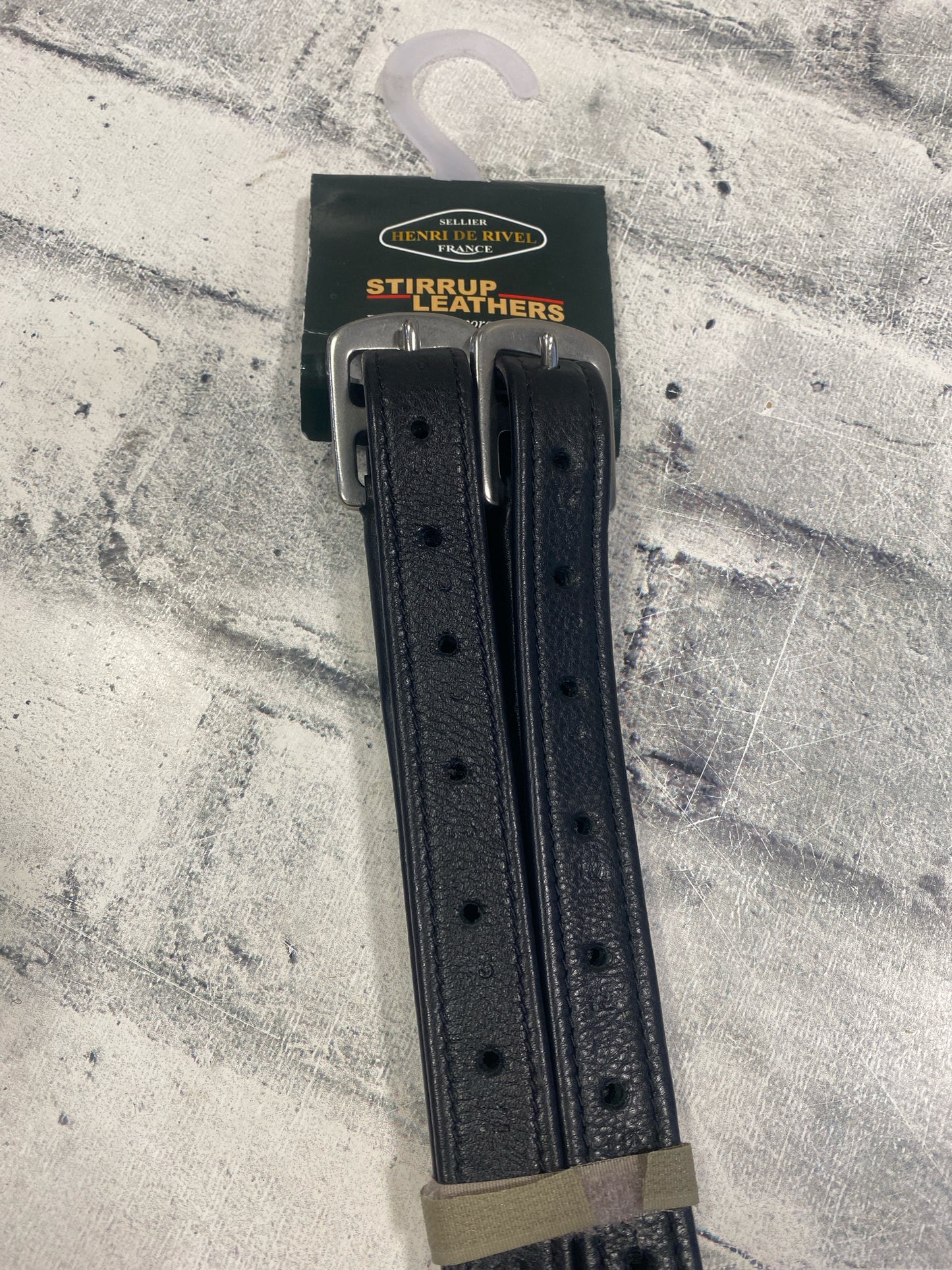 60" HDR Stirrup Leathers Black NEW