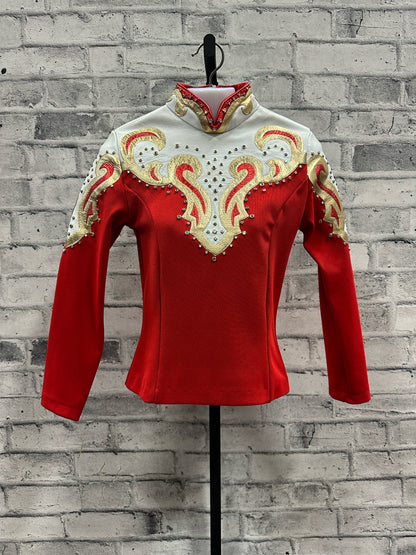 Strawberry Cactus Showmanship Jacket + Pants Red/White S
