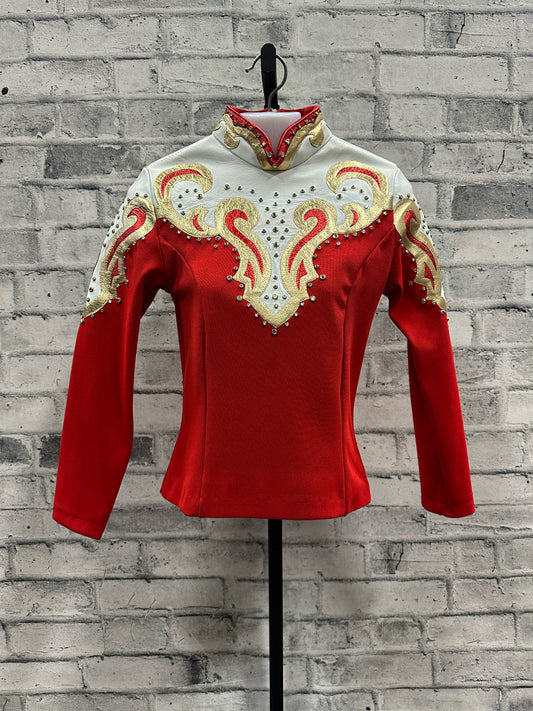 Strawberry Cactus Showmanship Jacket + Pants Red/White S