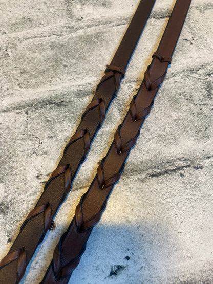 Laced Reins Brown