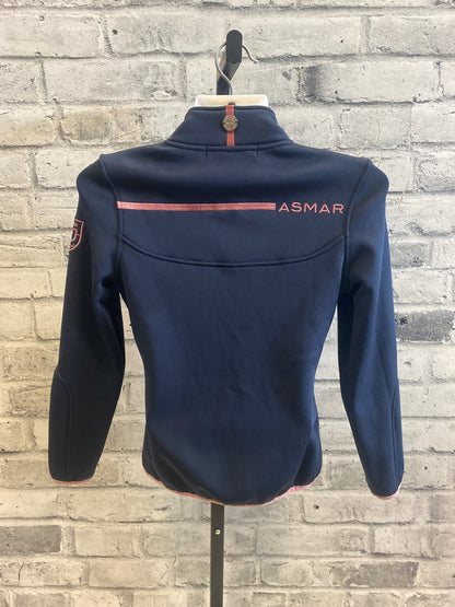 Asmar Zip Up Jacket Navy/Pink Childrens 8-10