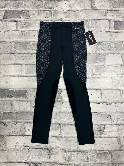 Kerrtis KP Pull On Riding Breeches Black/Pony Print Children's L NEW