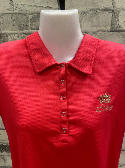 Active Riding Wear Polo Shirt Pink M