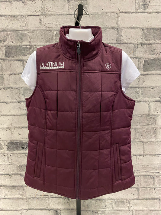 Ariat Platinum Quilted Vest Plum L