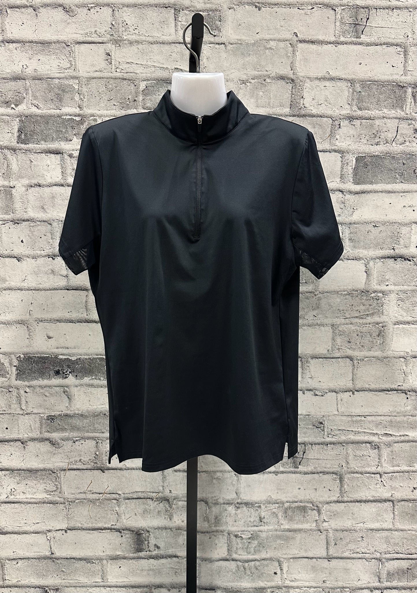 TempEQ SS 1/4 Zip Black XL