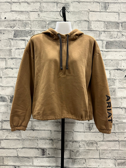Ariat Cropped Hoodie Brown/Black M