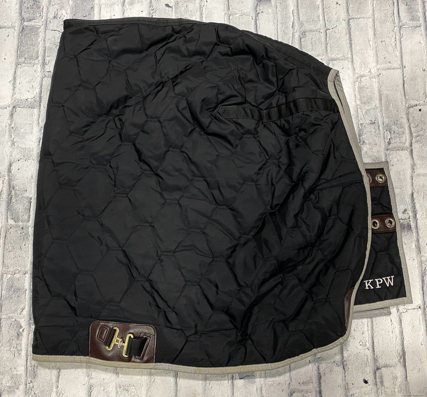 78" Big D Quilted Stable Blanket Black