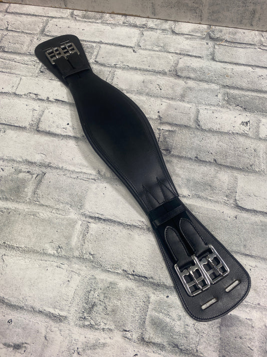 24" Leather Dressage Girth Black