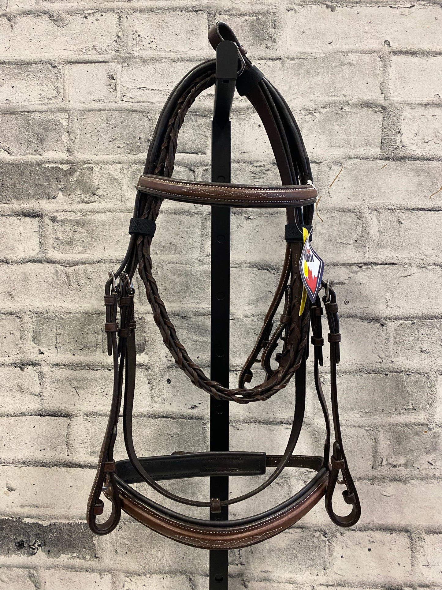 True North Fancy Stitch Bridle + Laced Reins Brown F