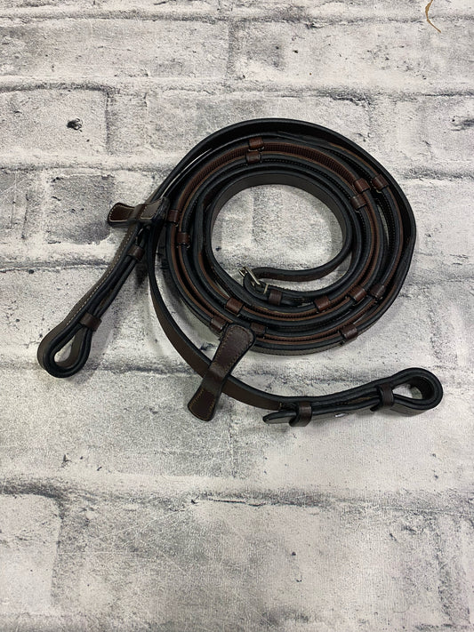 Val Du Bois Rubber Lined Reins w/Stops Brown