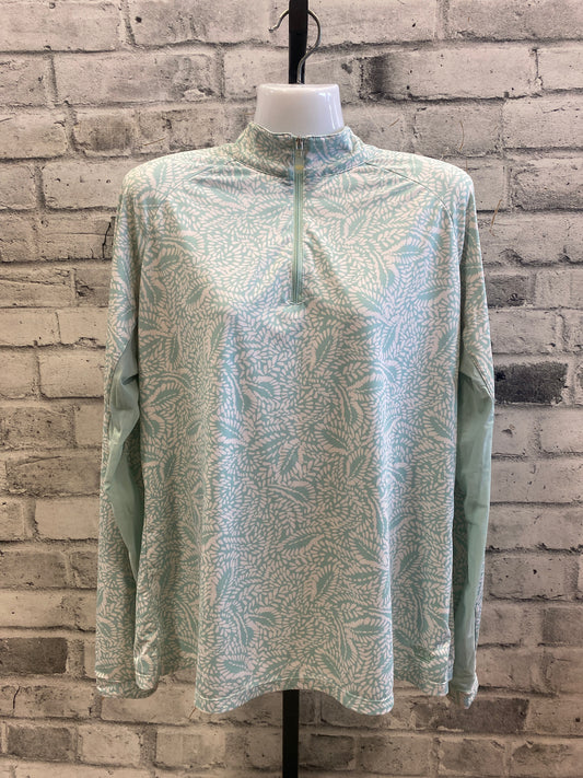 Kastel 1/4 Zip LS Sun Shirt Aqua/White XL