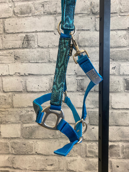 Ger-Ryan Nylon Halter Blue Snakeskin F NEW